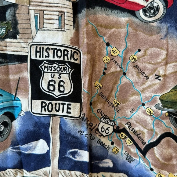 Paradise Found Honolulu Hawaii Corvette Car US Route 66 Sunset Motel Top Vtg L - Picture 5 of 8